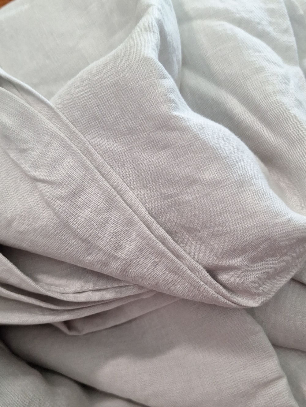 Quince European Linen Duvet Cover Set Light Gray Full/Queen NWT - Picture 6 of 8